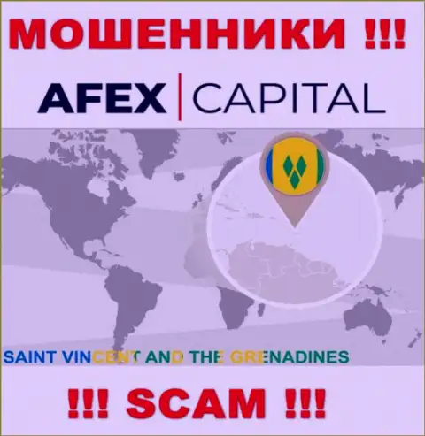AfexCapital намеренно скрываются в офшорной зоне на территории Сент-Винсент и Гренадины, internet мошенники