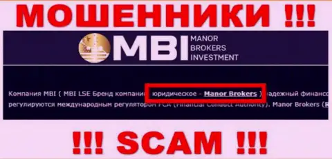 На сайте ManorBrokersInvestment написано, что Manor Brokers - это их юридическое лицо, однако это не значит, что они приличные