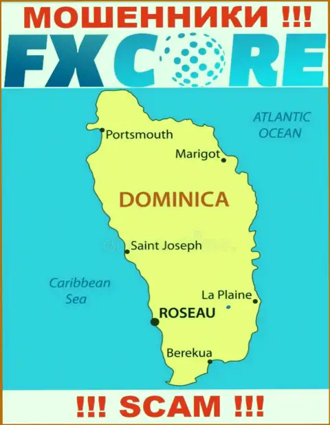 ФИксКорТрейд - это internet-мошенники, их адрес регистрации на территории Dominica