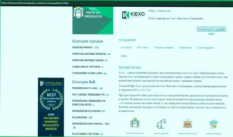 Обзорная статья про форекс дилинговую компанию Киехо имеется на web-сайте директори финансмагнатес Ком