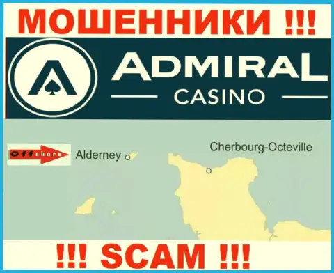 Поскольку Адмирал Казино зарегистрированы на территории Alderney, прикарманенные депозиты от них не вернуть