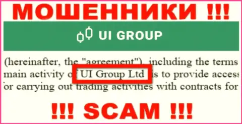 На официальном информационном портале UI Group Limited отмечено, что данной компанией руководит Ю-И-Групп Ком