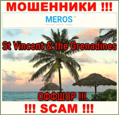 St Vincent & the Grenadines - это юридическое место регистрации компании MerosMT Markets LLC