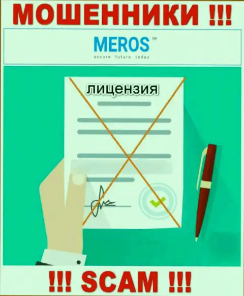Компания MerosTM Com не получила лицензию на осуществление деятельности, поскольку internet махинаторам ее не дали