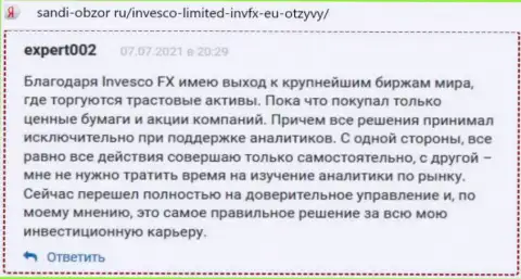 Мнение игроков ИНВФИкс относительно условий совершения торговых сделок этой Форекс компании на web-портале sandi-obzor ru