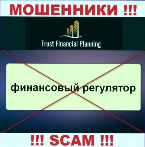 Информацию об регуляторе организации Trust-Financial-Planning Com не разыскать ни у них на интернет-портале, ни в сети