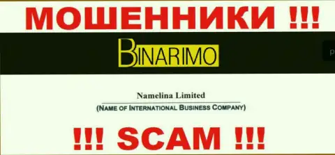 Юр. лицом Namelina Limited является - Namelina Limited