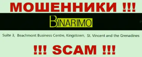 Binarimo - это интернет воры !!! Осели в офшорной зоне по адресу - Suite 3, ​Beachmont Business Centre, Kingstown, St. Vincent and the Grenadines и воруют финансовые активы людей
