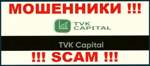 TVK Capital - это юридическое лицо интернет-мошенников ТВККапитал