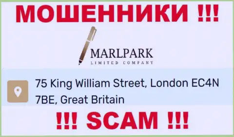 Юридический адрес Marlpark Ltd, показанный у них на web-сервисе - ложный, будьте весьма внимательны !!!